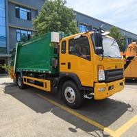 Vente directe d'usine SINOTRUK 4x2 8CBM Camion compacteur de déchets à chargement arrière