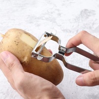 Fabrieks-OEM groothandel keuken gadgets fruit- en groentegereedschap PP handvat roestvrij staal Y-vormige aardappel mango ui schiller