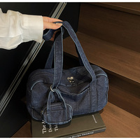 Sacs en Jean Tendance pour Femme Grande Capacité, Sacs à Bandoulière de Créateur avec Portefeuille pour Femme