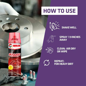 Getsun Leistungs starker Brems reiniger Spray Auto Disc Drum Ent fetter Öl schmutze nt ferner Schnellt rocknend Nicht chlorierte sichere Auto wartung - Product Image 3