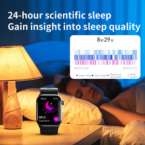 Montre connectée ECG avec pompe à air, évaluation du risque de maladie cardiaque, alarme de chute SOS, détection d'émotions EDA - Product Image 4