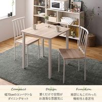 Offre Spéciale à manger table et chaises ensemble 3 métal et bois pour meubles de maison en bois acier design assemblage pour 2 personnes