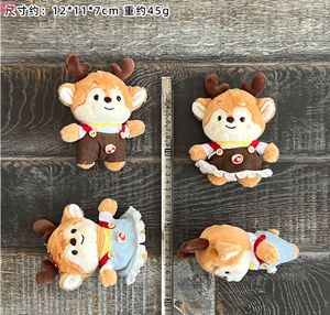 QQ Peluche Christmas Overalls Reindeer Plush Key Chains Plushies Lifelike Reindeer Plush Toy Stuffed Animals & Plush Toys Wholes - Product Image 6