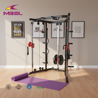 Cage de musculation multifonctionnelle pour la maison, rack à squats avec machine Smith pour l'entraînement avec poids – Meilleure vente