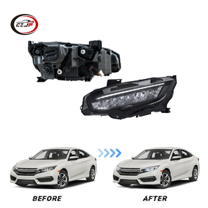 CZJF Usine Modifié Full LED Phares Phare 4 <span class=keywords><strong>Portes</strong></span> Avant Lampe Pour <span class=keywords><strong>Honda</strong></span> <span class=keywords><strong>Civic</strong></span> 2016 2017 <span class=keywords><strong>2018</strong></span> 2019 2020 - Product Image 1