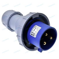 Prise industrielle CEE IEC60309 3 pôles 2P+E 16A/32A 220-250V Connecteur étanche IP67