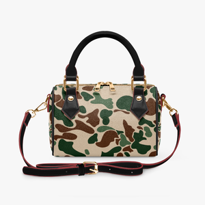 Women Large Size Custom <strong>Green</strong> Camo Print Design Pu Leather Handbag Lady Top Handle Crossbody Bag Cloud Camo Zipper Satchel <strong>Purse</strong> - Product Image 2