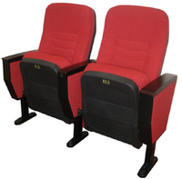 Chaise pliable de salle de conférence JY-612 avec coussin confortable et tablette d'écriture pour l'école, l'université et la formation