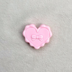 Perles acryliques à trou traversant, motifs dentelle, cœur et nœud, pour accessoires de chaîne de téléphone DIY et décorations de stylos, vente en gros - Product Image 3