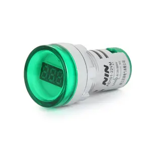 Хорошие поставщики измеритель напряжения монитор Цифровой зеленый маленький светодиодный экран вольтметр Вольт детектор сигнала световая панель