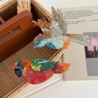Pince à cheveux griffe de perroquet simulée, nouveau design, accessoire personnalisé pour l'arrière de la tête, série animale, pince à cheveux griffe d'oiseau