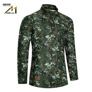 Trench-coat fin pour homme à col montant, camouflage gaufré, séchage rapide, respirant, en toile, pour l'extérieur - Product Image 2