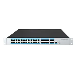 24 gigabits of electricity 8 Combo Uplink L3 Managed Industrial Network Switch with POE Stackable SNMP QoS LACP Functions