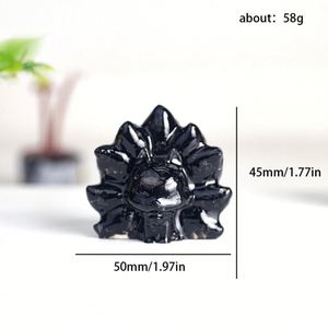 Handmade Casting Epoxy Resin Nine-Tailed Fox Figurine | Mythical <b>Animal</b> Desktop Ornament for Home Office - Product Image 4