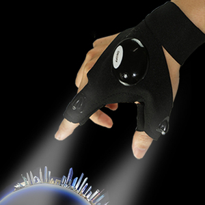USB Rechargeable LED Safety Fishing <strong>Gloves</strong> 2 <strong>Torch</strong> Light Outdoor Flashlight Most Powerful Lighting Light-up <strong>Gloves</strong> - Product Image 4