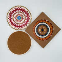 Sous-verres carrés en céramique brillants personnalisés de haute qualité Protection de table Souvenir par sublimation pour la décoration intérieure Prix