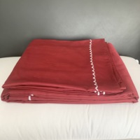 MOQ 300 PIÈCES Tissu de drap de lit 100% Coton Luxe Hôtelier Bio Ensemble de literie quatre pièces pour lit double et king size, comprenant housse de couette et taies d'oreiller
