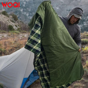 Sac de couchage en coton Woqi, type enveloppe, 1,3 kg, respirant, pour adultes, camping, randonnée, usage extérieur - Product Image 3