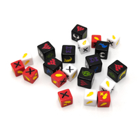 Dés polyédriques en résine personnalisés D6/D8/D10/D12/D20, écologiques, avec logo personnalisable, pour jeux de société DND