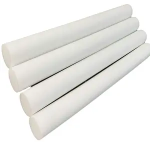 Extrusão de alta qualidade 2mm 3mm 250mm Plástico Abs Ptfe Hdpe Nylon 66 Hastes Pom Haste de Plástico