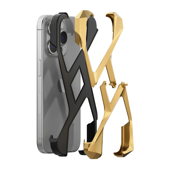 OEM Luxury Metal Custom Popular Waterproof Gold Luxury Titanium iPhone 15 Pro Case