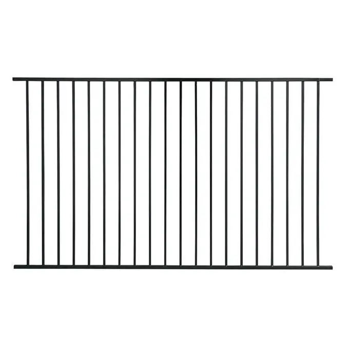 Cheap custom galvanized steel fence posts black galvanized steel pipe fence freestanding outdoor steel privacy fence panels