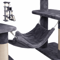 Arbre à chat multi-niveaux en sisal, type hamac, populaire en usine