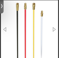 Kit d'accessoires électriques les plus populaires : Kit de guidage de câbles en cuivre avec tire-fil et tige de tirage, et tige de tirage en plastique pour plafond