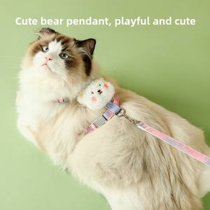 Moda de verano en forma de I perro gato correa para caminar cuerda de nailon de alto valor cintas sólidas acolchadas para pequeños medianos para <span class=keywords><strong>Amazon</strong></span> al por mayor - Product Image 3