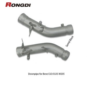 ท่อดาวน์ไปป์แบบมีแคทสำหรับรถ Mercedes-Benz C63 C63s W205 AMG M177 4.0T พร้อมแผ่นกันความร้อน - Product Image 2