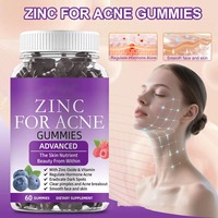 Gummies anti-acné OEM : Nettoyant et lissant pour la peau, Vitamine anti-imperfections, Produit de beauté sans gluten pour estomper les taches brunes