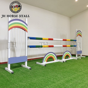 Batang penghalang lompat kuda, pagar latihan balap aluminium cantik Anti karat luar ruangan - Product Image 1