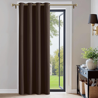 Rideau Thermique de Gros, Rideau de Porte Occultant Anti-Froid, Rideau de Fenêtre Opaque à Œillets pour Salon et Chambre à Coucher
