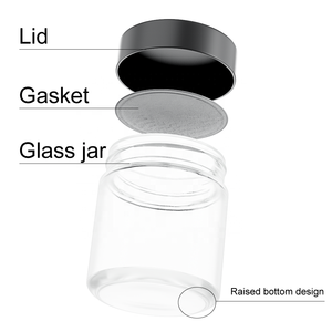 Frasco de vidrio con tapa redonda de seguridad de 90mL y 3,04 oz hecho a medida para alimentos y cuidado de la piel Botellas de vidrio de alta calidad para embalaje - Product Image 3