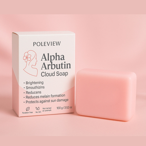 사용자 정의 화이트 브라이트닝 나이아신 아미드 알파 알부틴 콜라겐 비누 100g - Product Image 2