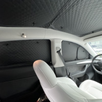 9 pièces de pare-soleil de confidentialité pour Tesla Model S pare-soleil à fenêtre complète pare-soleil en tissu enduit d'argent occultant modèle S accessoires Auto