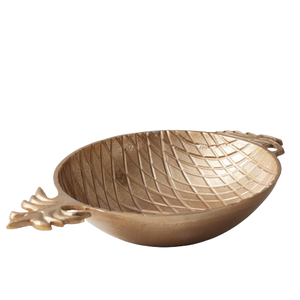 Tazón de frutas de piña de aspecto real, Metal pulido dorado para servir frutas de diseñador, tazón de Metal elegante decorativo para servir chocolate - Product Image 3