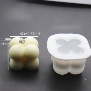 MUYULINS Molde de Silicona Reutilizable 3D para Velas Aromáticas, Molde para Pastel con Forma de Cubo de Rubik, Grado Alimenticio, para Regalo - Product Image 6