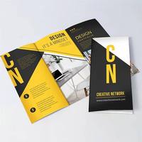 Papier d'art A4/A5 personnalisé, imprimé numériquement en couleur brillante, avec gaufrage et film, logo/design graphique personnalisé