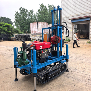 Equipo de Perforación Hidráulico sobre Orugas Resistente al Desgaste, Capacidad de Perforación de Pozos de Agua de 100m, 150m, 200m, Plataforma de Perforación Móvil Duradera - Product Image 1