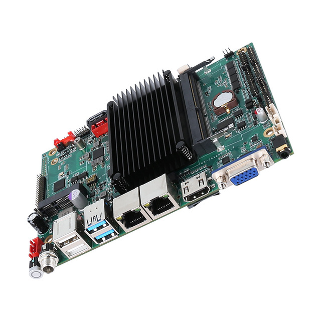 New Embedded Digital Signage J4125 J6412 J1900 Motherboard Ddr4 8Gb Ram Dual Lan Vga Hd-Mi Linux Industrial X86 Motherboard