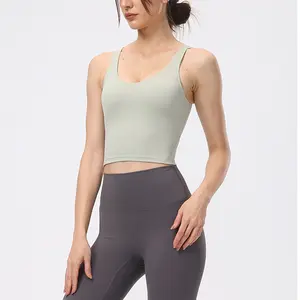 2022 Wholesale High Quality Custom Summer Plus Size Solid Color Loose Sleeveless Woman Yoga Tank Top