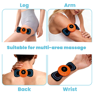 Parche de Masaje Corporal Tens, <span class=keywords><strong>Mini</strong></span> Almohadilla de Masaje con Adhesivo, Nuevo Masajeador Multifuncional para Terapia y Estiramiento de Cuello - Product Image 4