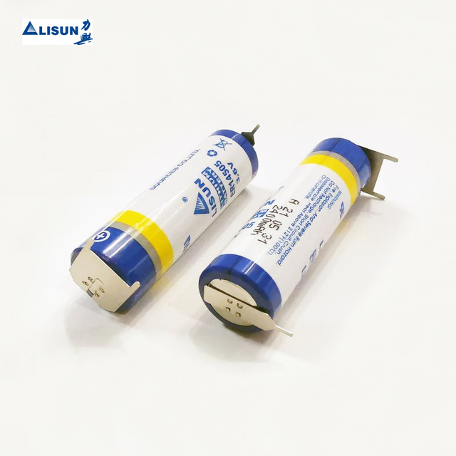 3.6V ER14505 Primary Battery 14505 2400mah AA Industrial Lithium Battery with Pins