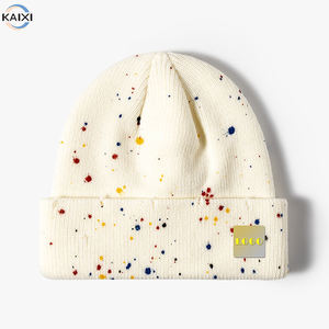 Bonnet tricoté en acrylique personnalisé de haute qualité en gros Bonnet - Product Image 1