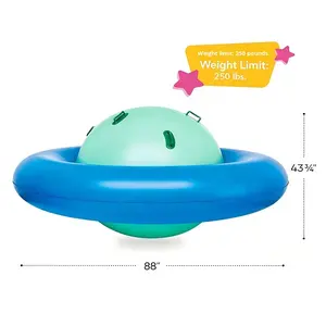 ロッキングチェア芝生用インフレータブル子供用おもちゃバランスロッキングプラットフォーム厚手PVC大型回転マルチプレイヤー用工場 - Product Image 5