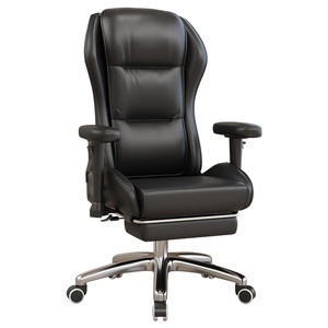 เก้าอี้สำนักงานปรับเอนได้ เก้าอี้เกมมิ่งหนัง PU รองรับสรีระ ฐาน 5 แฉก พนักพิงศีรษะสูง ปรับระดับได้ นั่งสบายเป็นเวลานาน รุ่น - Product Image 1