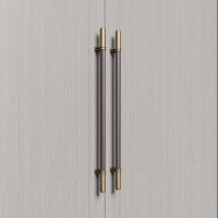 Poignée de porte en acier inoxydable gainée de cuir de qualité supérieure, robuste, pour hall de banquet, quincaillerie architecturale haut de gamme
