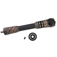 Stabilisateur en carbone Predator EDC 7 pouces avec amortisseur en fibre de carbone et poids pour arc à poulies