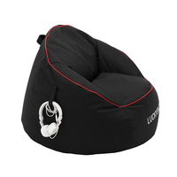 Grand fauteuil poire fonctionnel pour gamer, idéal pour l'intérieur et l'extérieur, en polyester 600D